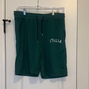 Italia Men's Athletic Shorts - Dark Green